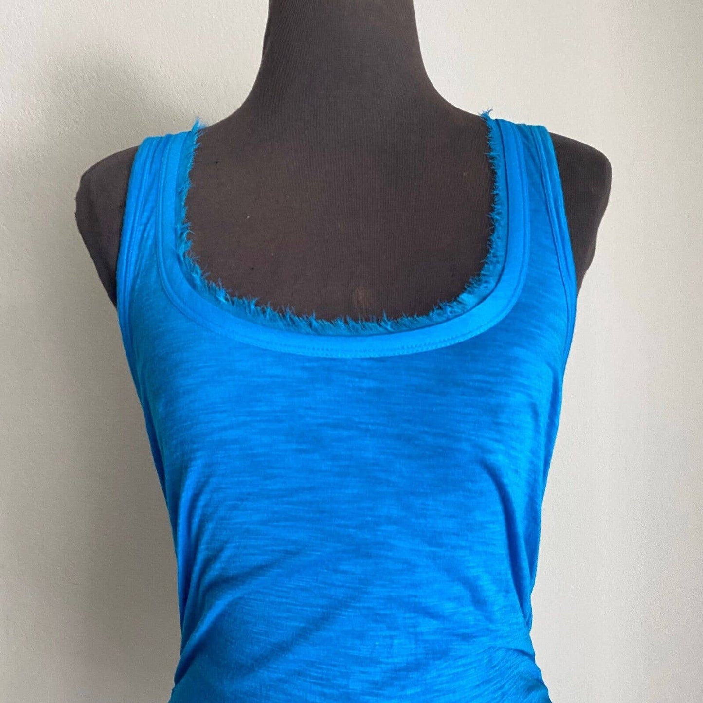Caslon sz S cotton sleeveless scoop neck fitted thin summer long tank top