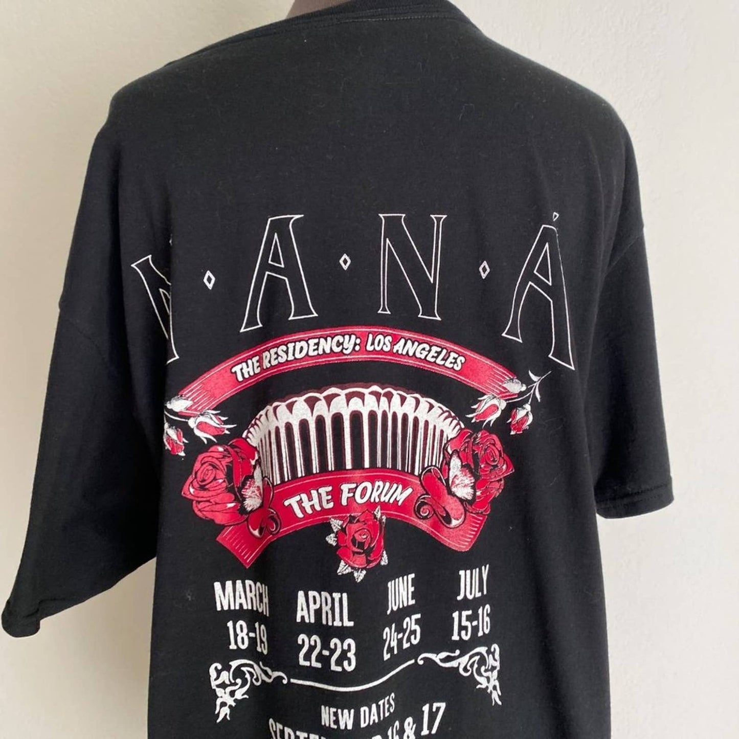 Mana Concert T-Shirt  sz L Mana Concert T-Shirt Fruit of the Loom