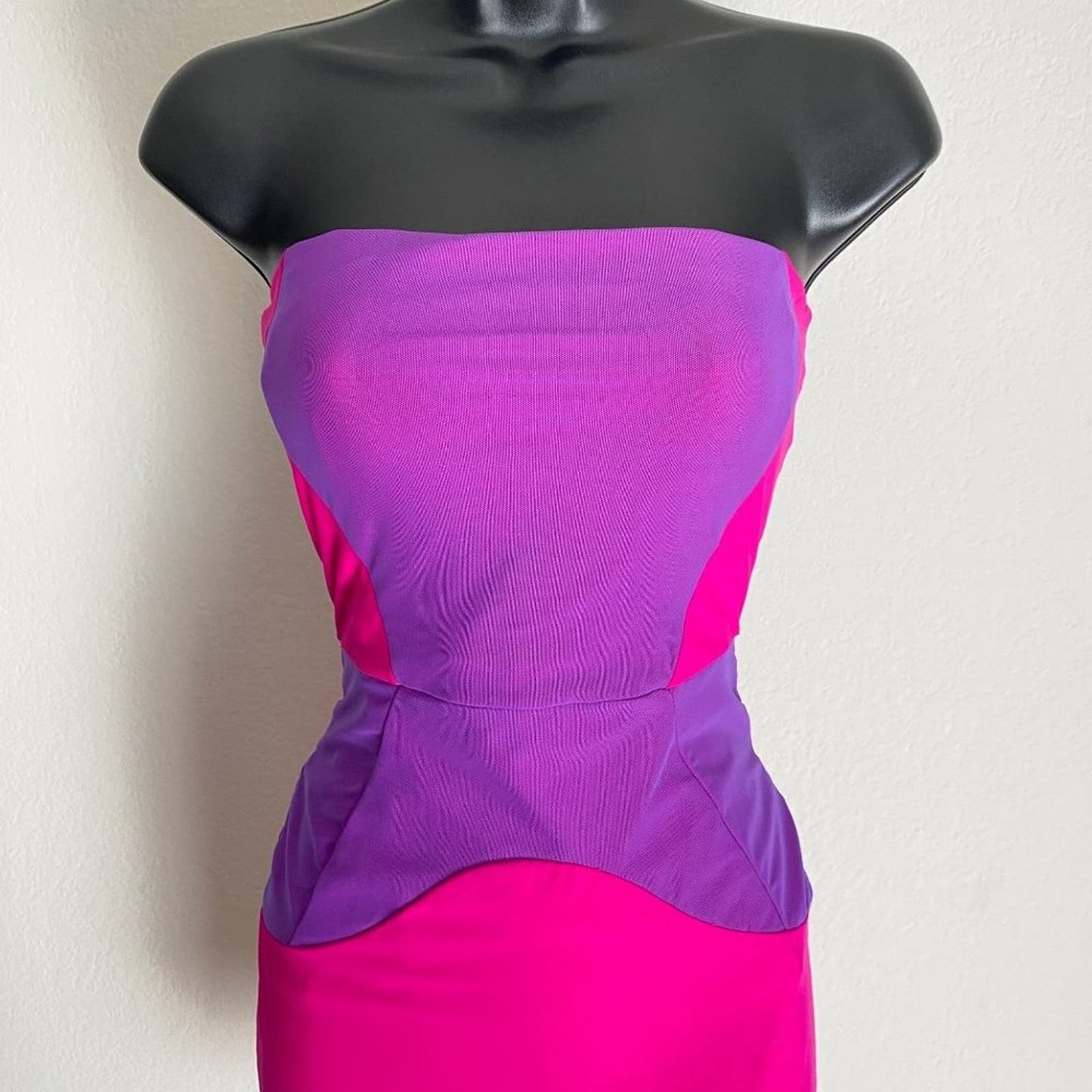 Anthropologie Boulee sz 2 sleeveless party neon mini bodycon dress