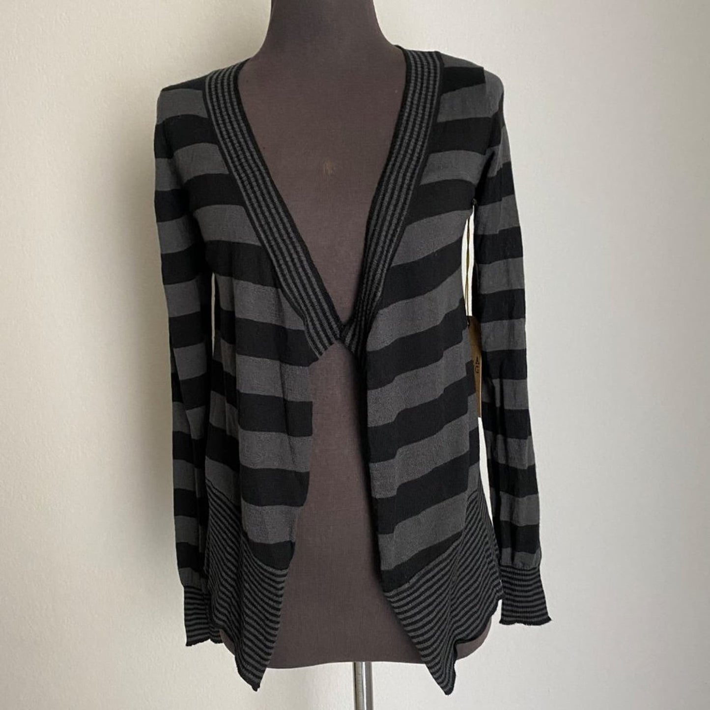 Billabong sz S cotton Long sleeve stripe open knit cardigan NWT