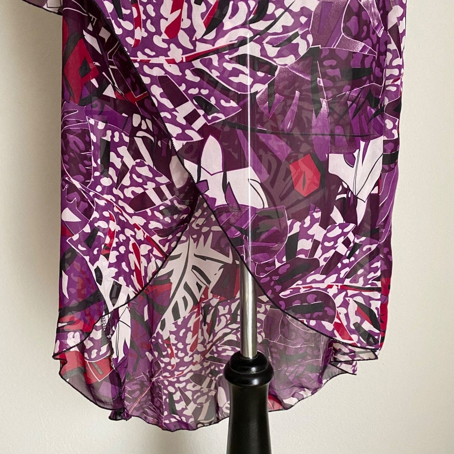 Ashley Stewart sz 18/20 floral vacation cover up faux wrap dress