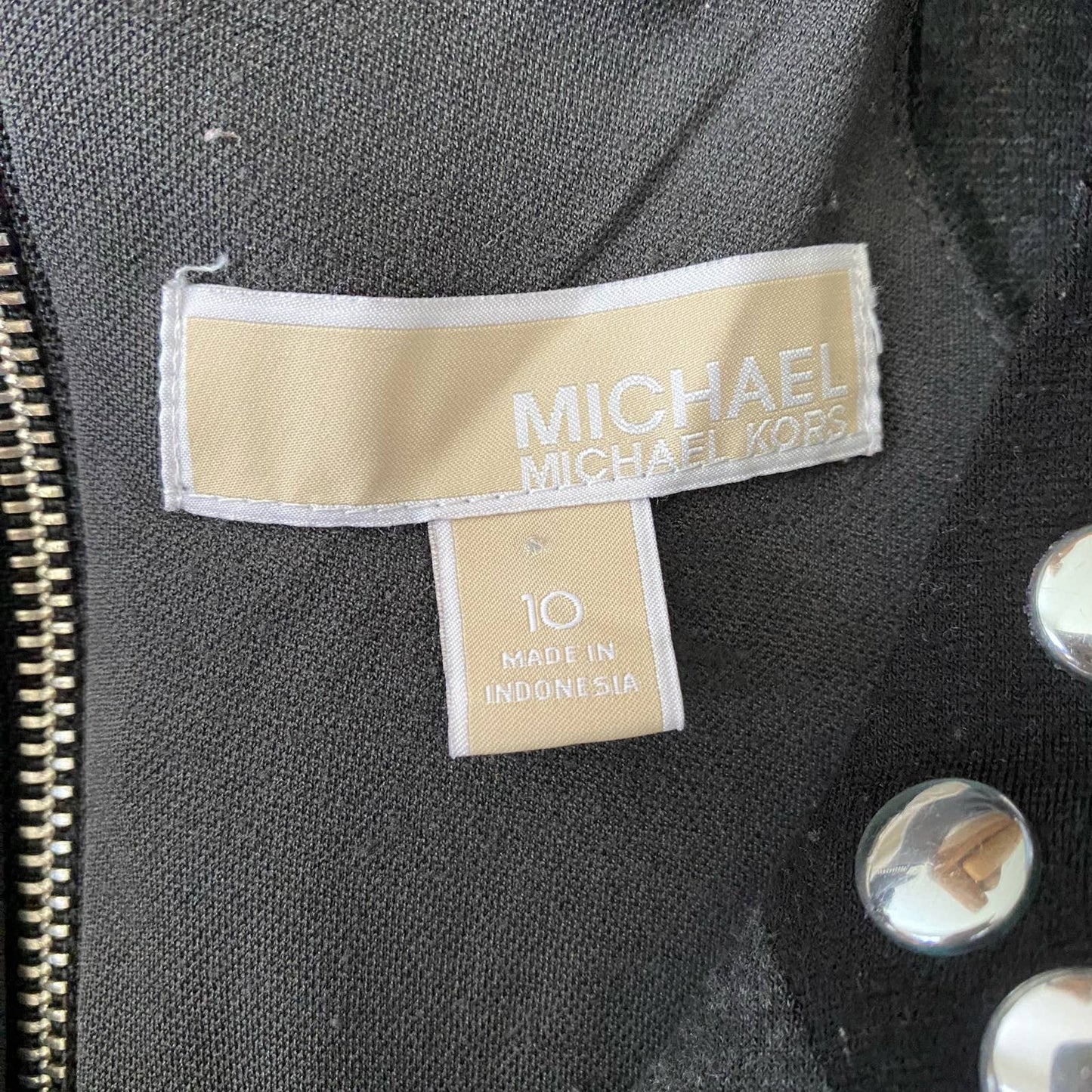 Michael kors sz 10 cut out studded sheath dress