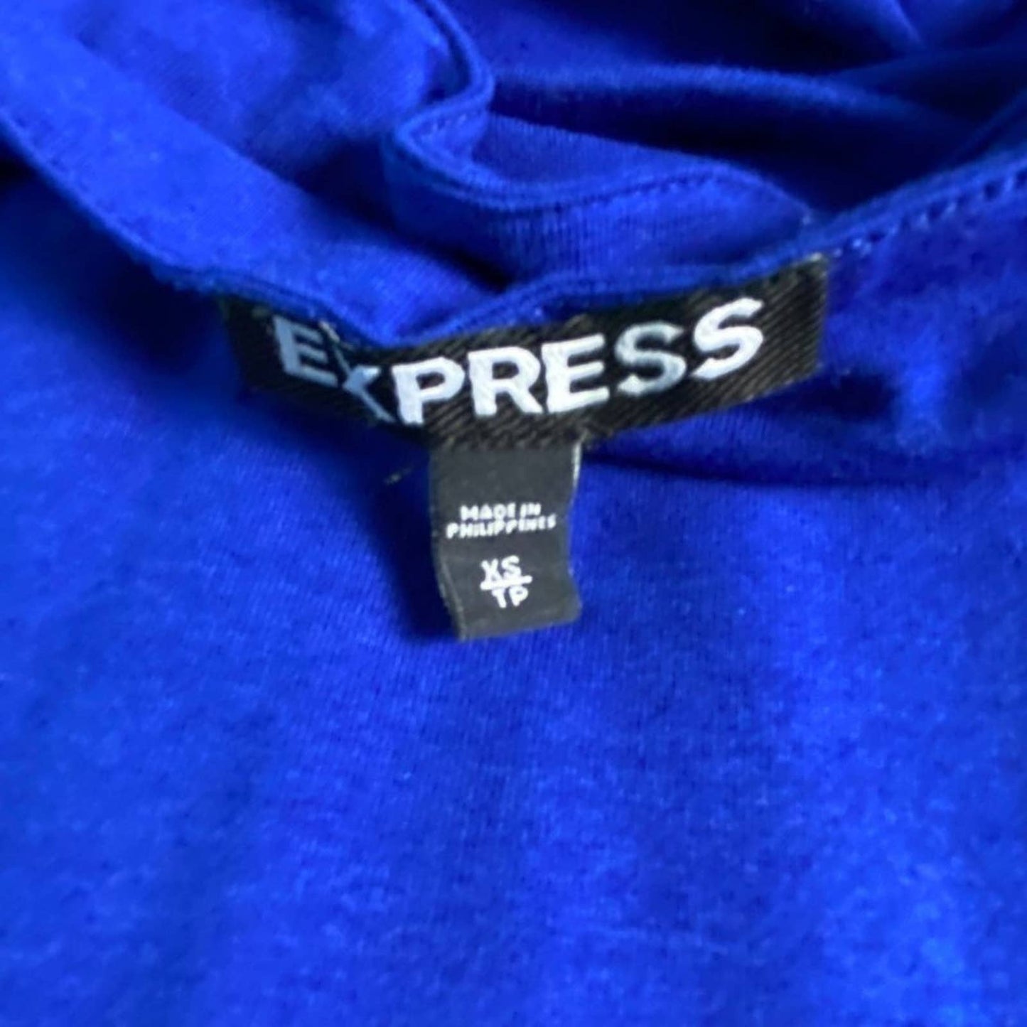 Express sz XS cotton halter back cut out mini sheath dress
