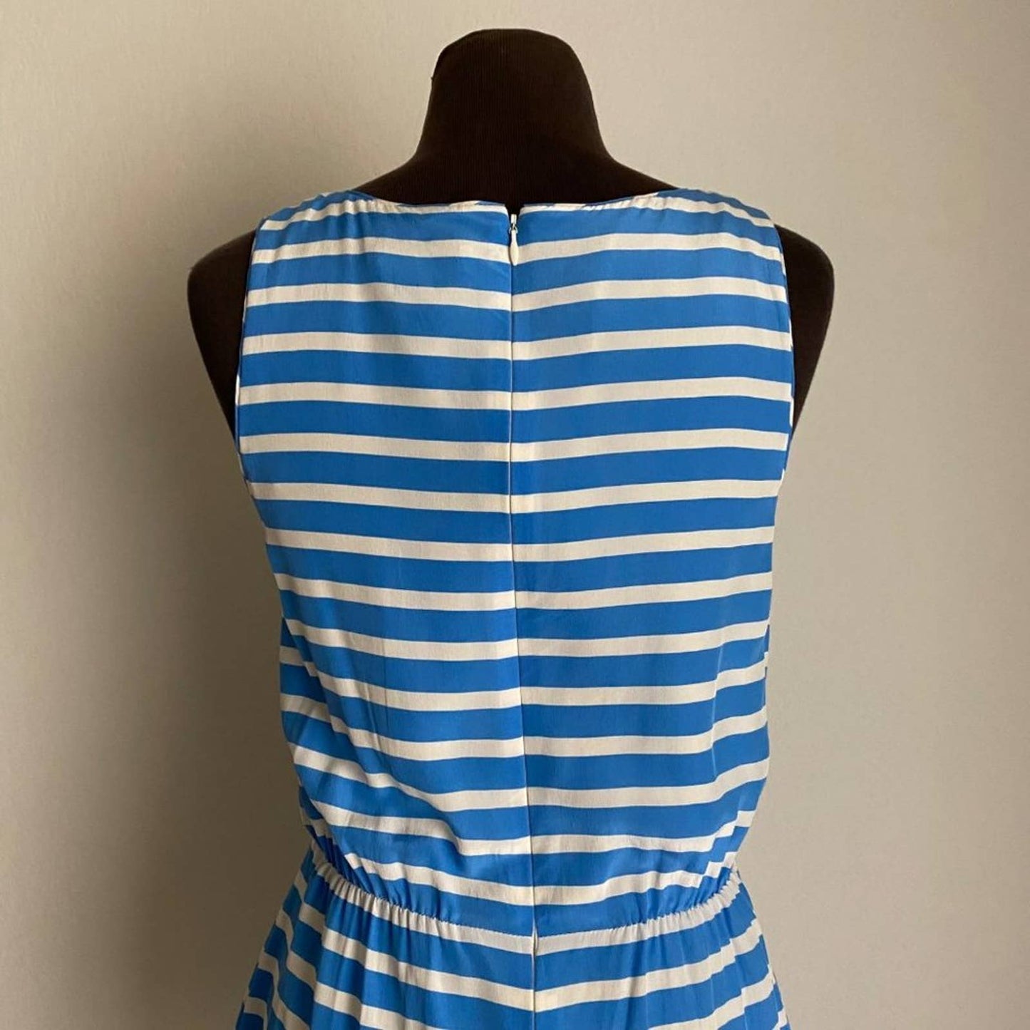 J. Crew sz 2 sleeveless 100% Silk stripe mini dress