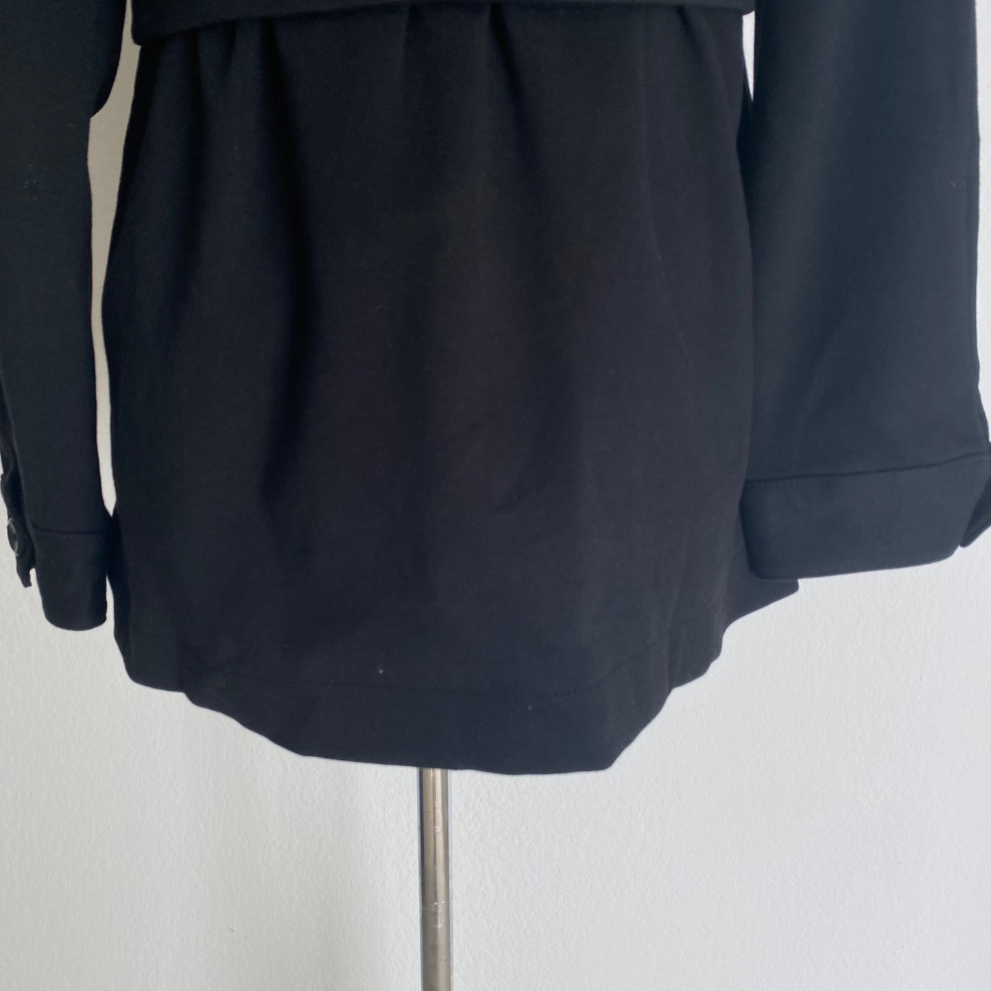 Gap sz M 100% cotton Long sleeve hooded pea coat NWT