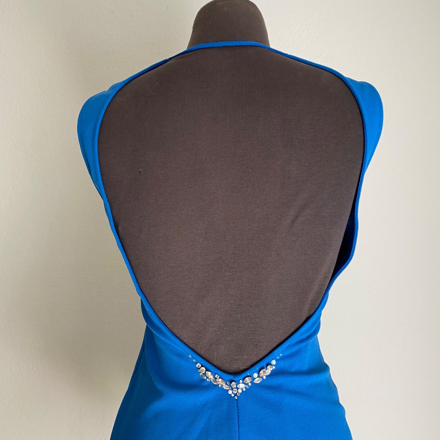 Zara sz S Sleeveless beaded crew neck back fit flare mini cocktail dress