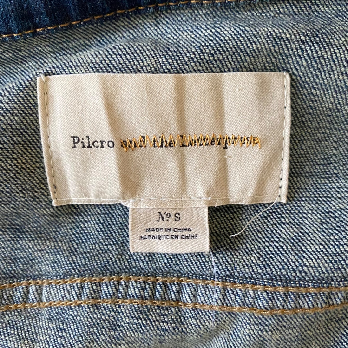Anthropologie Pilcro sz S cotton Long sleeve button NWT Jean Jacket