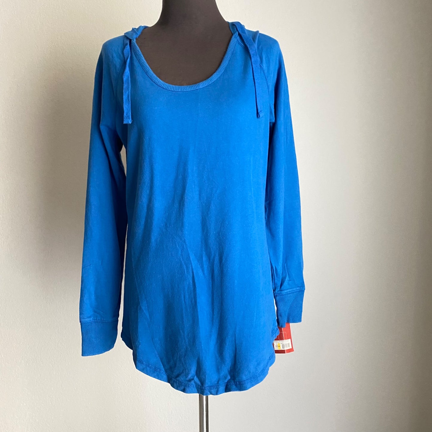 Mossimo sz S Cotton long sleeve hooded Scoop neck Tunic Sweat shirt