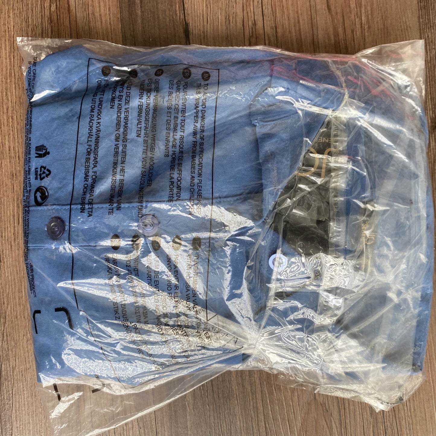 JQ by Jenerique sz 8 shirt wrap jumpsuit with pockets in indigo NWT
