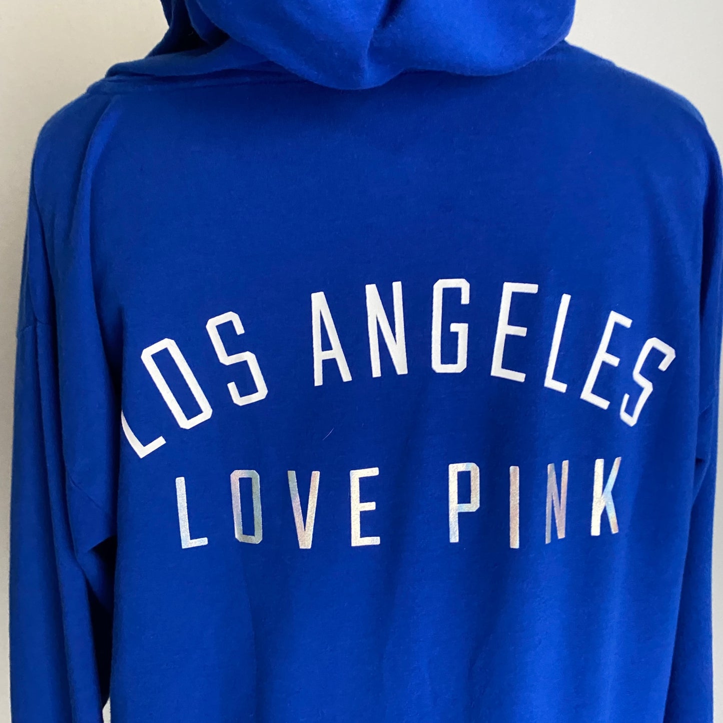 Victoria's Secret Pink sz S cotton long sleeve v neck Los Angeles Love Pink hoodie