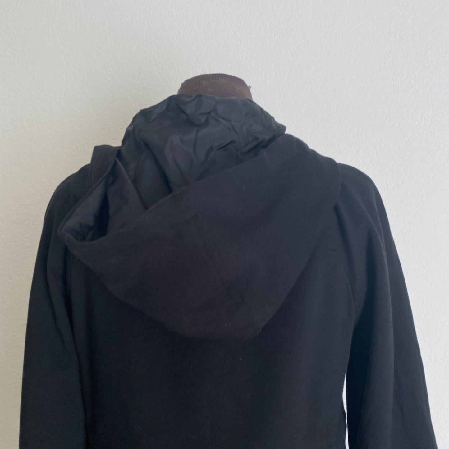Gap sz M 100% cotton Long sleeve hooded pea coat NWT