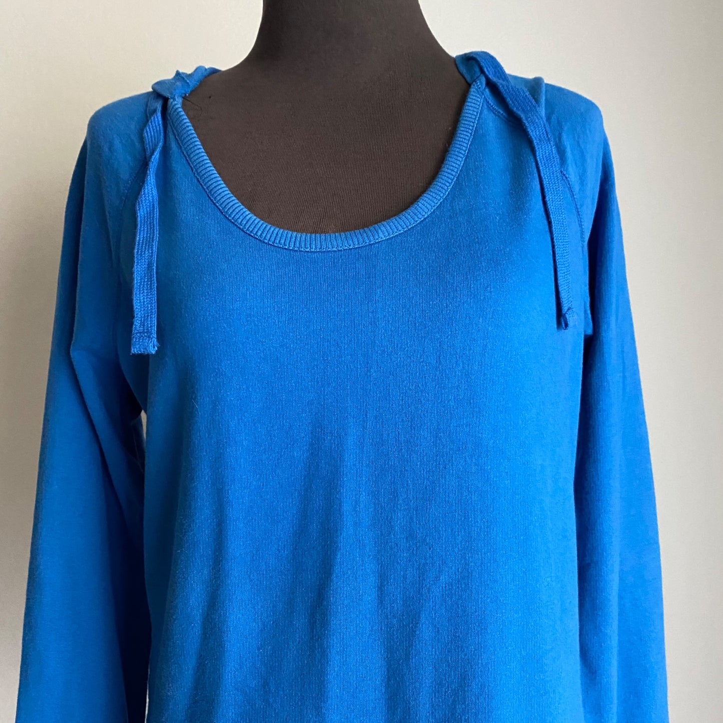 Mossimo sz S Cotton long sleeve hooded Scoop neck Tunic Sweat shirt