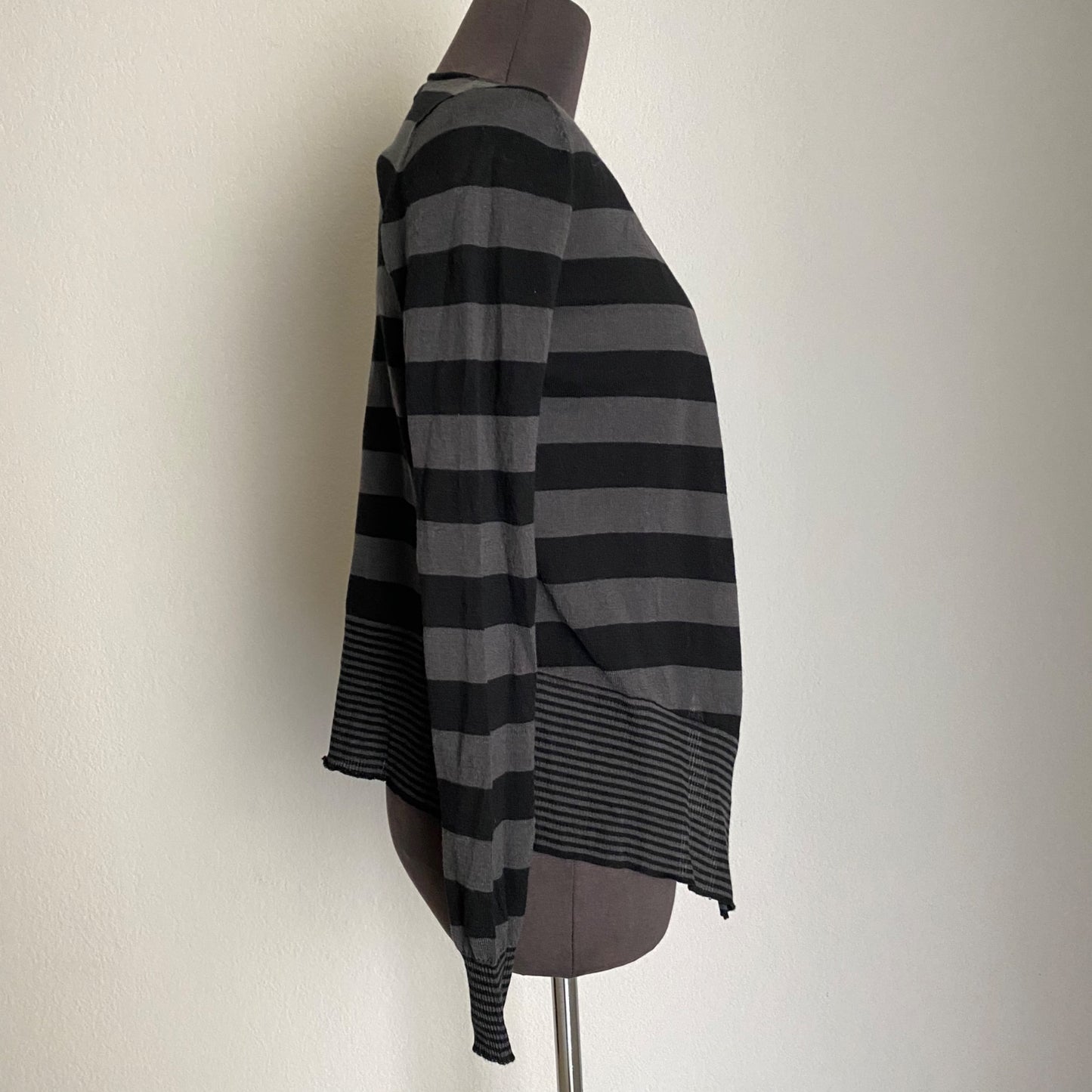 Billabong sz S cotton Long sleeve stripe open knit cardigan