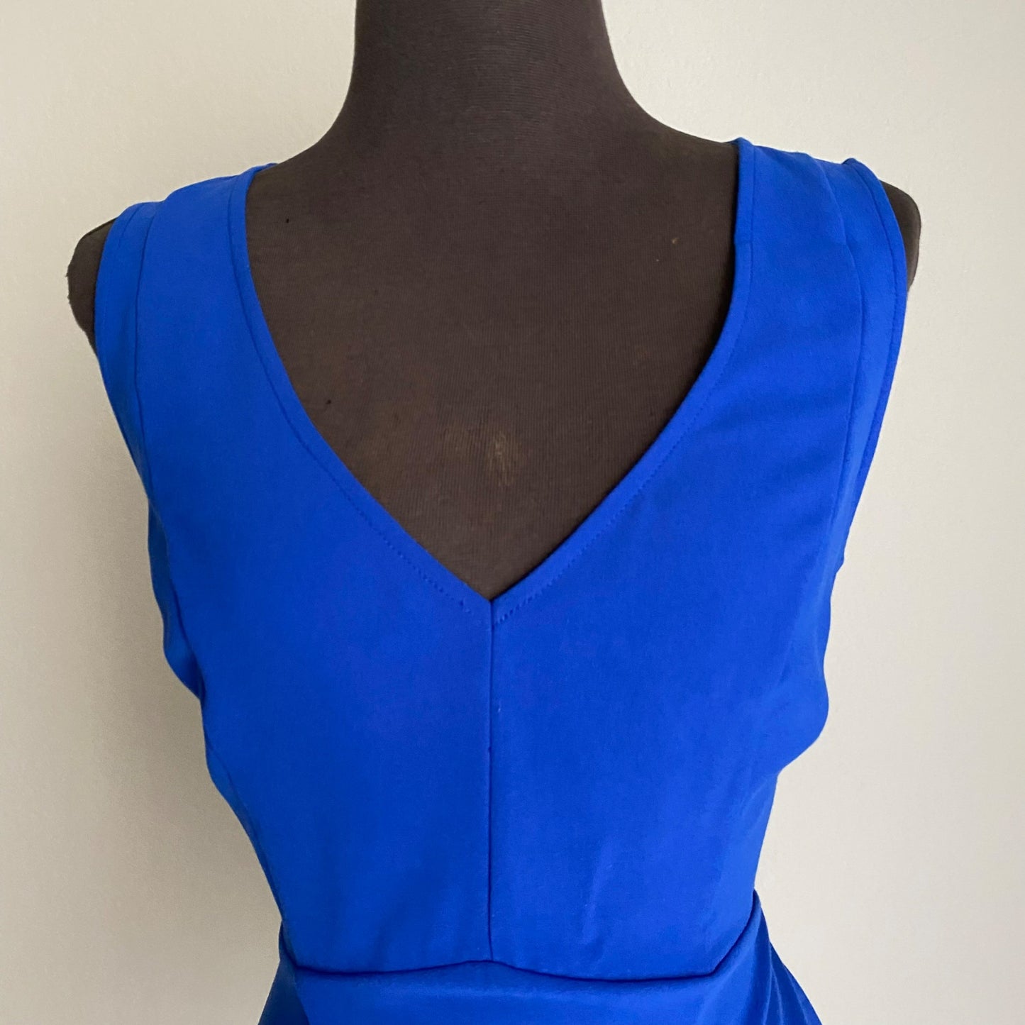 Ark & Co. sz M Royal mini sleeveless V neck faux wrap career sheath dress
