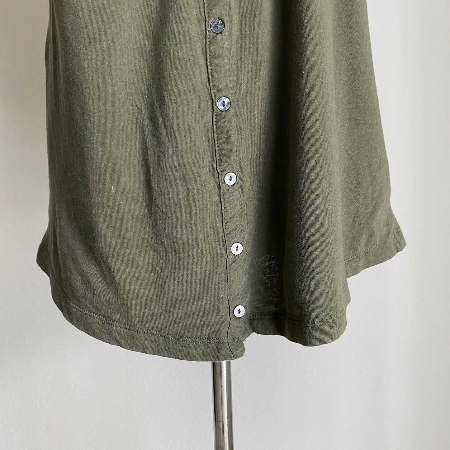 Old Navy sz S Short sleeve V neck cotton boho button casual blouse