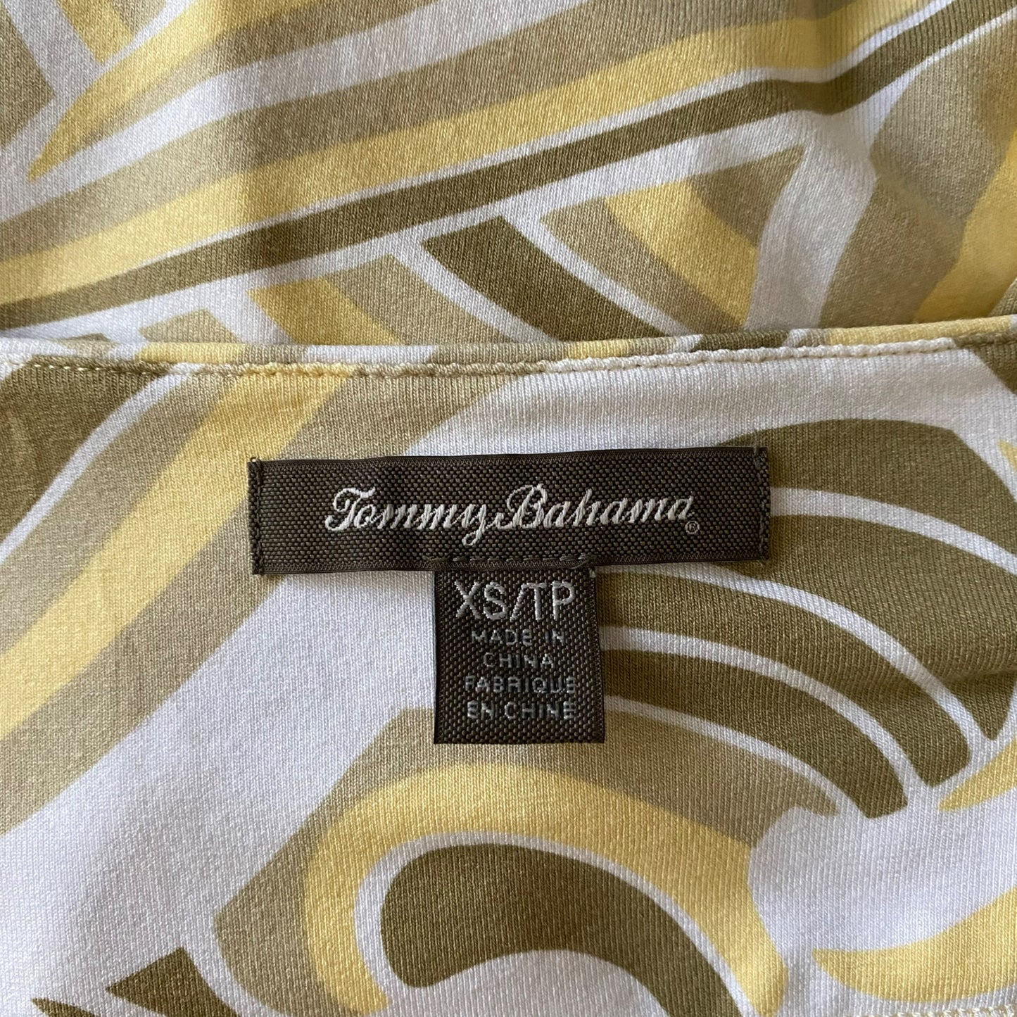 Tommy Bahama sz XS geo swirl summer pastel high rise pleated midi skirt