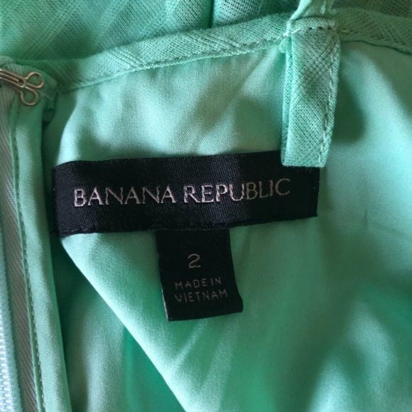 Banana Republic sz 2 cute 100% cotton 50s vintage inspired ruffle halter summer dress