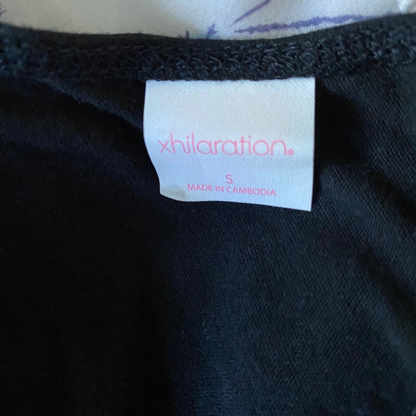 Xhilaration sz S sleeveless embroidered detail keyhole back midi shift dress